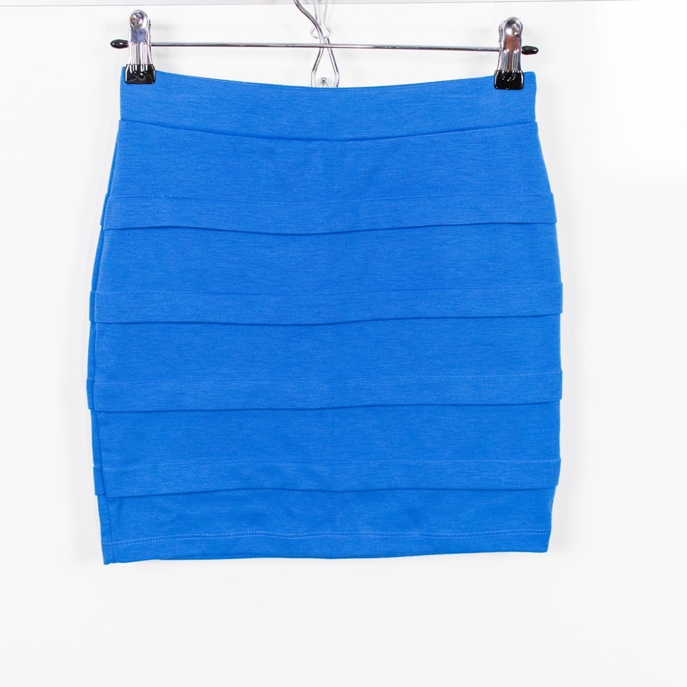 Y2K Blue Windsor Bandage Skirt